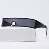 Non-polarized Vintage Trendy Design Small Frame Punk One-Piece Women Men Sunglasses Metal Frame Outdoor Driving Men Sun Eyeglasses