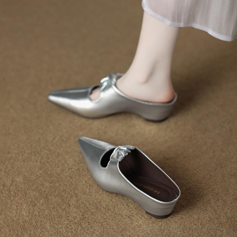 4088-2 Inner Height-increasing Slippers Women's Bag Head Half-trailer Outer Wear 2025 Summer New One-pedal Cool Slippers