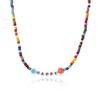 Necklace for Women Bohemian Spring and Summer Necklaces Premium Sense of Simplicity Butterfly Beaded Jewelry Colorful Rice Beads Letters Necklace
