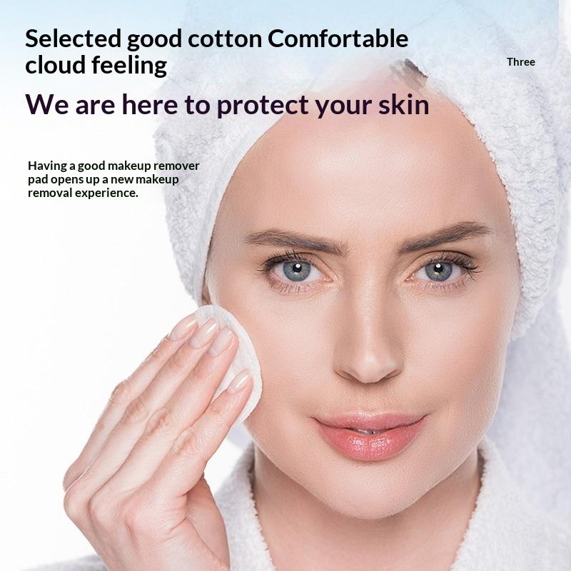100/300 Pcs Cotton Pads Disposable Clean Cotton Face Nail Polish Remover Round Soft Face Cleansing Remove Makeup Cotton Pads
