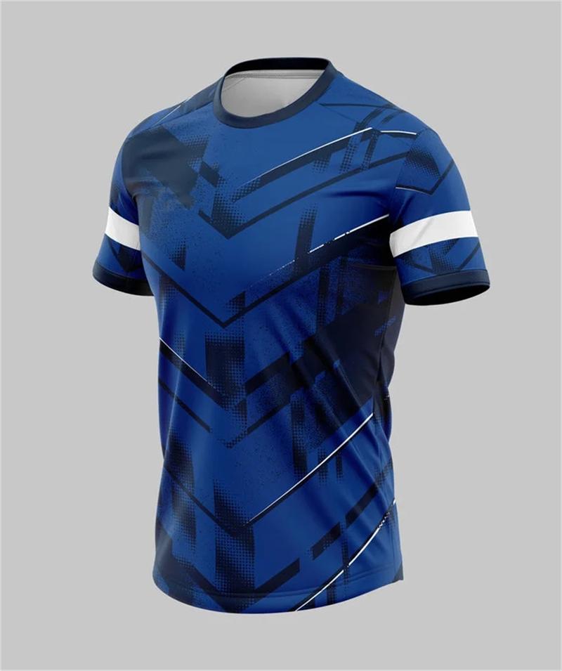 Simple and Fashionable Men's Outdoor 3D Printed Short-sleeved Large-sized Breathable Casual Sports T-shirt for Family Wear