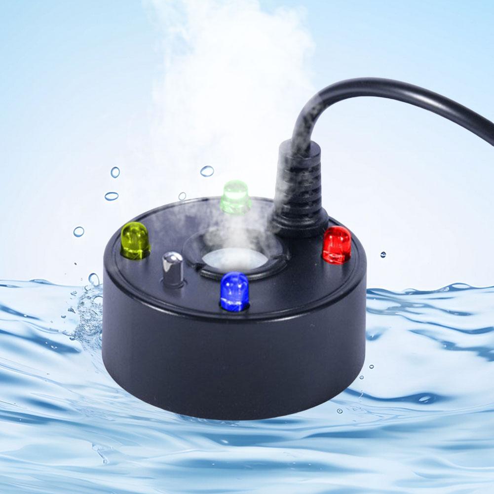 USB Fogger With 4 LED Colorful Lights Water Fountain Pond Fog Machine Atomizer Air Humidifier for Halloween Party Decorations