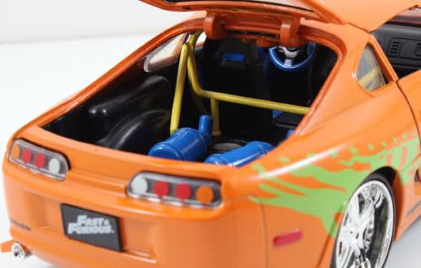 Kyosho Jada Toys Fast Furious Series Toyota Supra Orange Finished Model JADA97168 & 1/24 F&F (Brian)