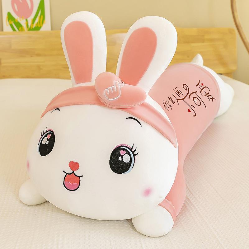 Cute Heart-brow Rabbit Pillow Plush Toy Girl Long Strips and Legs Sleeping Doll Doll Doll Gift