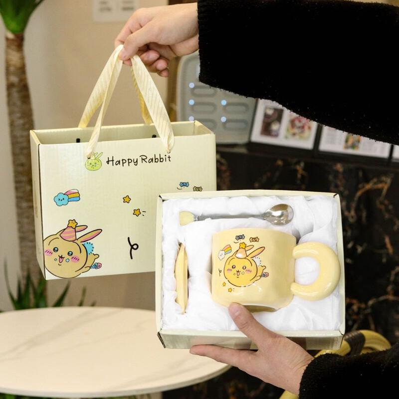 OLOEY Cartoon Ceramic Mug Gift Set