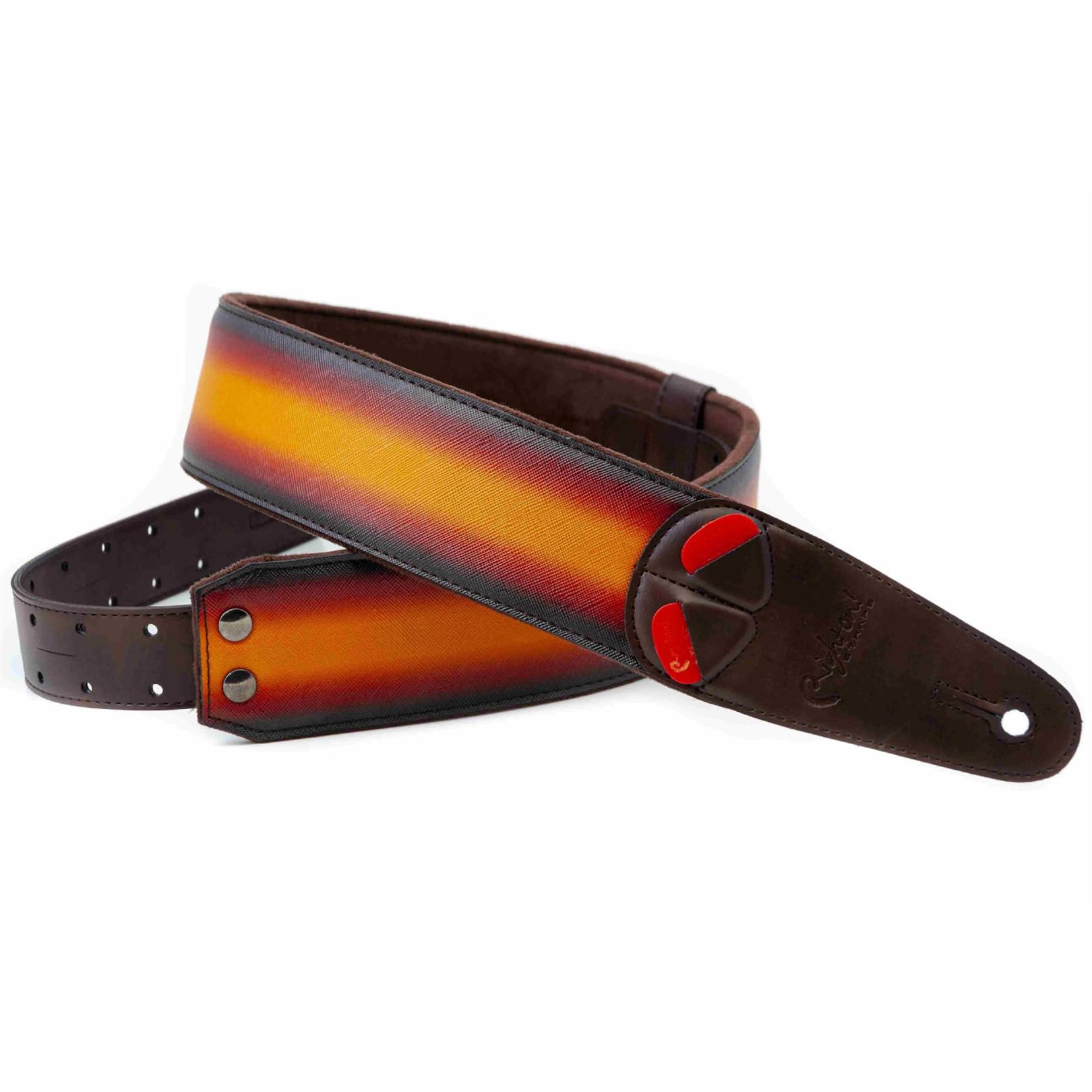 

STRAPS Guitar Strap Width Length SUNBURST Unique RightOn! 6cm, 95~150cm