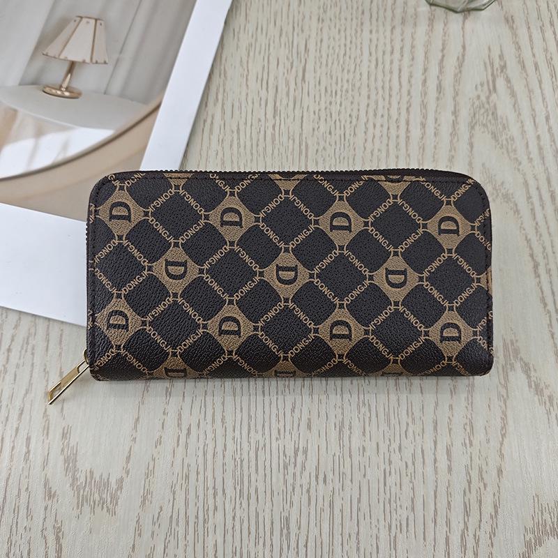 Women's Long Genuine Leather Wallet - Large Capacity, Simple Zipper Clutch and Multi-functional Coin Purse