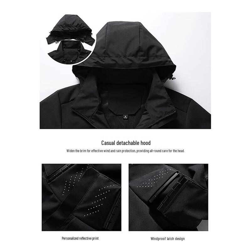 VANCAMEL Men's 3-in-1 Windproof Waterproof Jacket