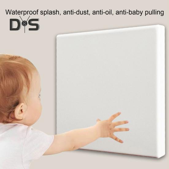 Outlet Protective Cover Ultra-thin Child Proof Wall Socket Safety Guard Protector Home Office Wall Electrical Outlet Decorative Protection Panel
