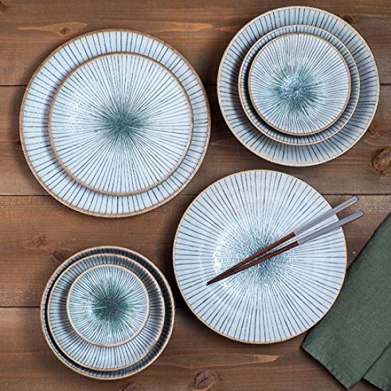 East Tokusa 2 Small 2 Medium Japanese Dinnerware Dinnerware Plates Bowls, & Bowls, 4-Piece Set, Set, Bowls, Set,