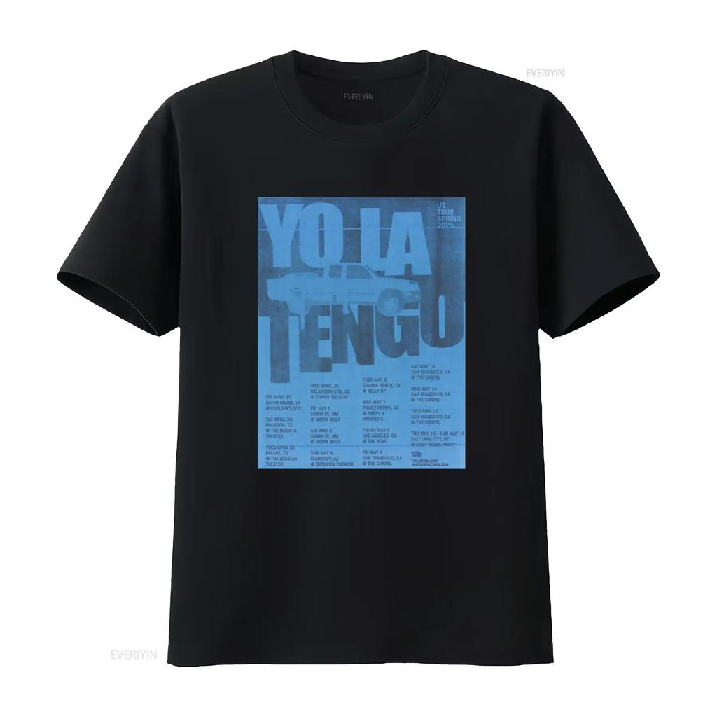 Yo La Tengo Band Spring US Tour 2025 T Shirt Full Size S 5XL Concert Dates Design vintage Washed Unisex Comfortable Versatile