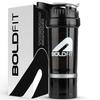 Boldfit Gym Shaker For Protein Shake Leakproof Shaker Bottles For Supplements With Extra Compartment, Pre-Workout & BCAA, Protein Shake Bottle, G