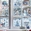 Christmas Window Stickers Decorations Static Stickers Wall Sticker Kids Room Wall Decals Merry Christmas Decorations