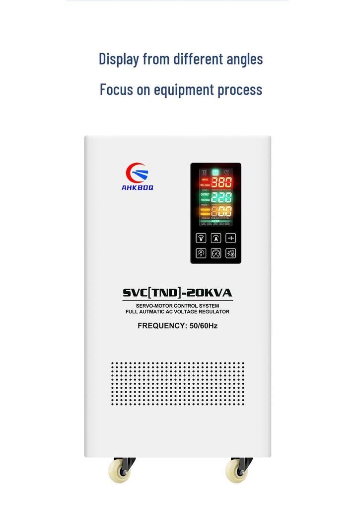 Fully Automatic High Precision Voltage Stabilizer 220V, 10/20/30kVA for Household and Industrial Use
