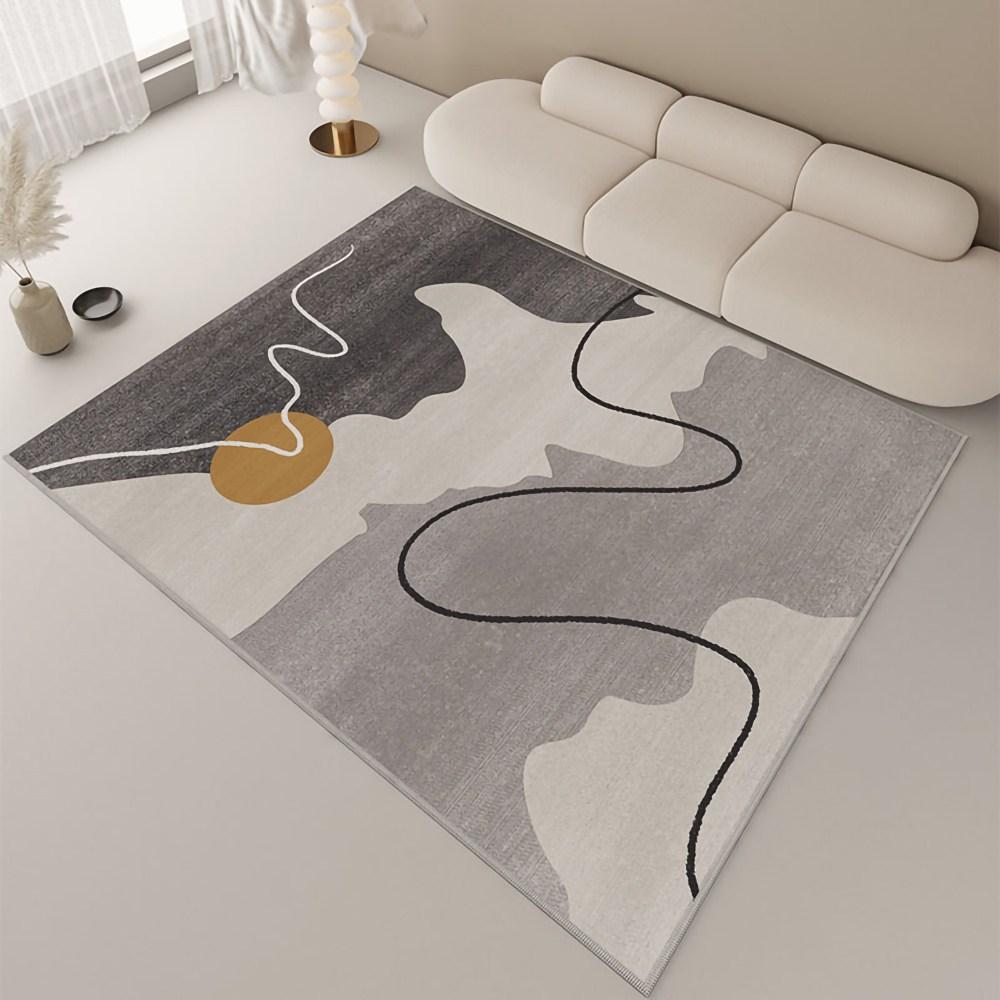 Nordic-style carpet, light luxury living room, bedroom sofa, floor mat and home decoration