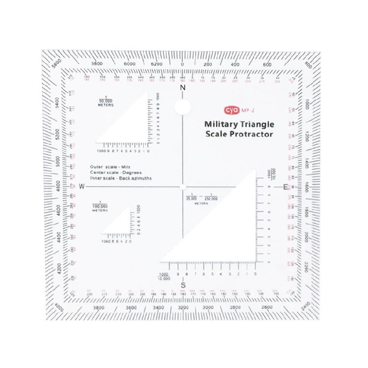 MGRS USNG Coordinate Scale Protractors Clear Topographical Map Scale for Sea/Land Navigation Adventure