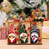 9Pcs Wooden Christmas Pendant Kids Gifts Hanging Decor Christmas Wooden Pendants Christmas Decoration Forester Pendant Christmas