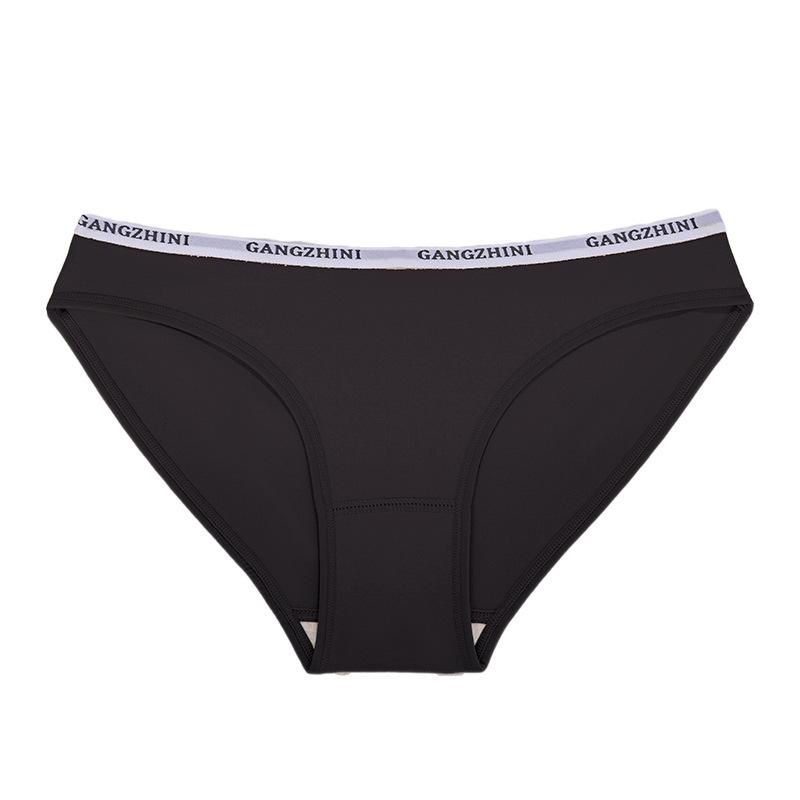 Damen Frühling und Sommer Einfarbige Buchstaben Gürtel Bequem Faden Atmungsaktiv Dreieck Slips