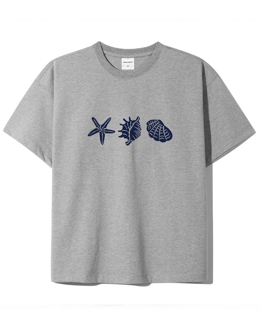 Bibalabida Clam Men'S Crop Short Sleeve T-Shirt