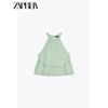 Zaprha 2025 New Arrival Pure Desire Beautiful off-the-Shoulder Embroider Tulle Girly Style Halter Top Female 0881005