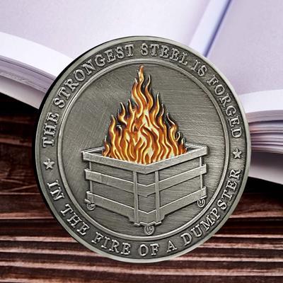 1/2/3/5/10Pcs Challenge Coin Carved Pattern Retro Silver Coin Unique Office Desk Accessory Commemorative Gift