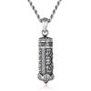 S925 Sterling Silver Cinnabar Gawu Box Pendant, Men's and Women's Jewelry Necklace, Retro and Old Guochao Pendant, Personalized Removable.