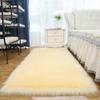 Imitation Wool Long Pile Floor Mat Carpet for Bedroom & Living Room