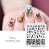 kads Nail Art Stamping Plates 63 Designs Nature Series Nail Template Stencil Plates for Nail Salon