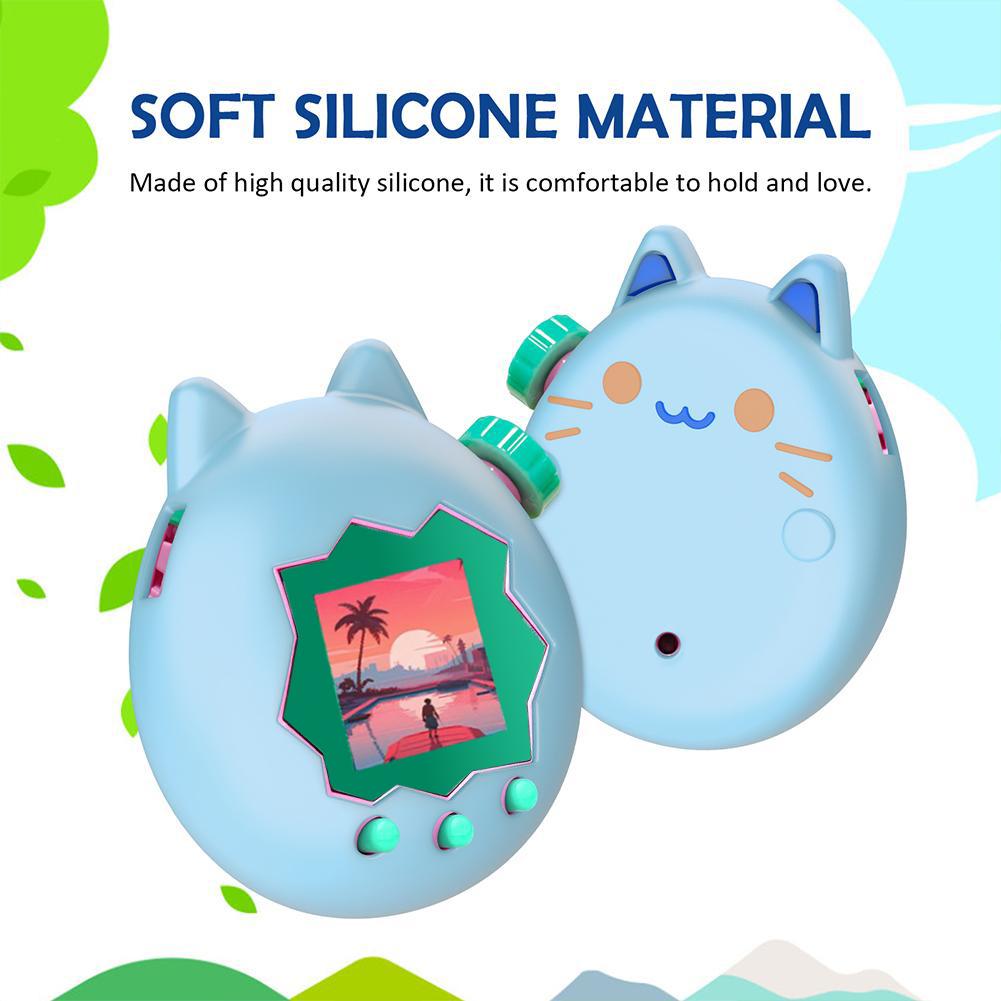 Liquid Silicone Protective Cover For Tamagotchi Paradise Drop-Resistant Stylish Non-Slip Cartoon Protective Cover