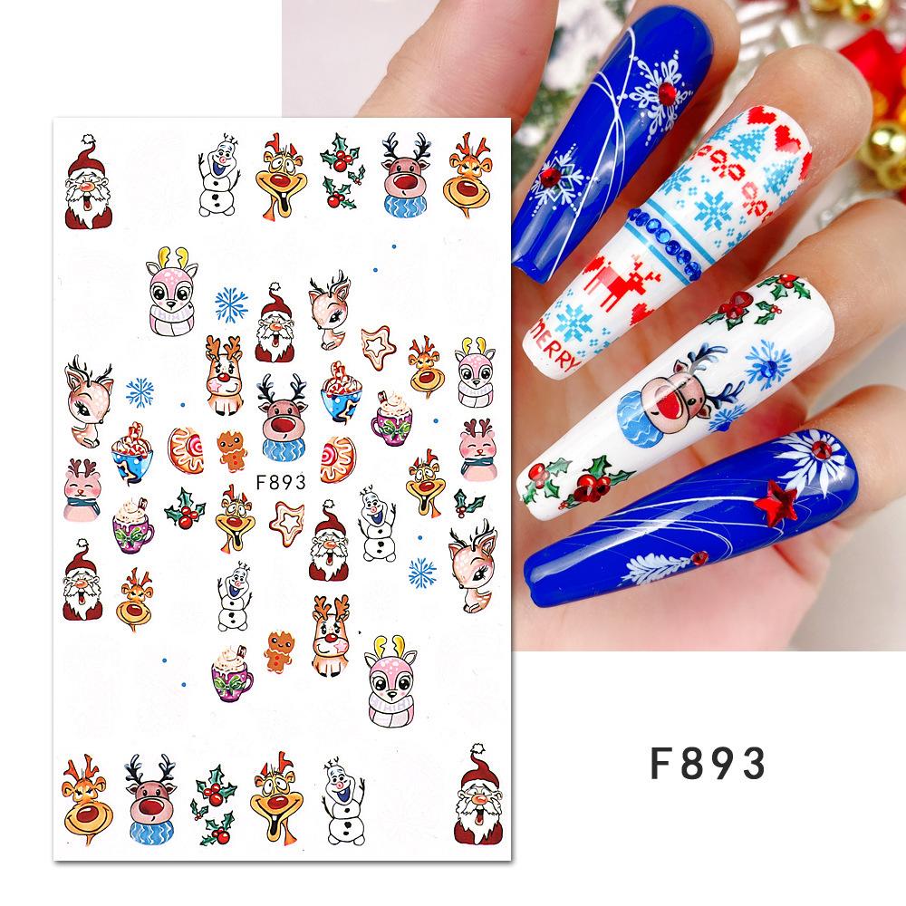 Nail Art Stickers Autumn Thanksgiving Maple Leaf Harvest Mushroom Hazelnut Honey Yellow Leaf Nail Stickers
