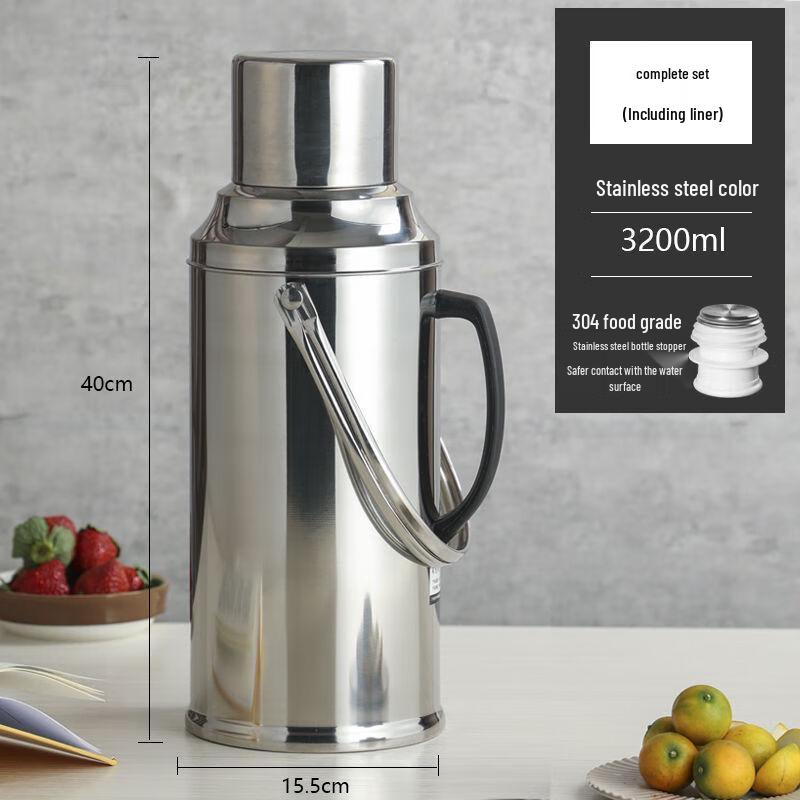 Zhenxing 3.2L Stainless Steel Vacuum Flask with Glass Liner