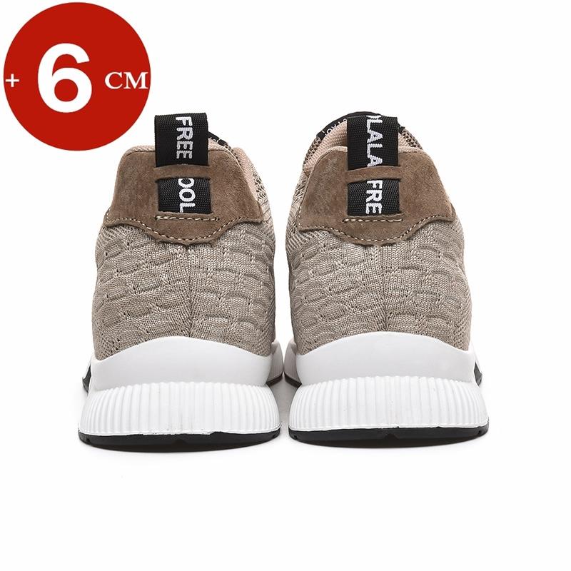 Elevator Shoes Men Sneakers Heightening Shoes  Height Increase Shoes Insoles 6CM Man Daily Life Height Increasing Shoes