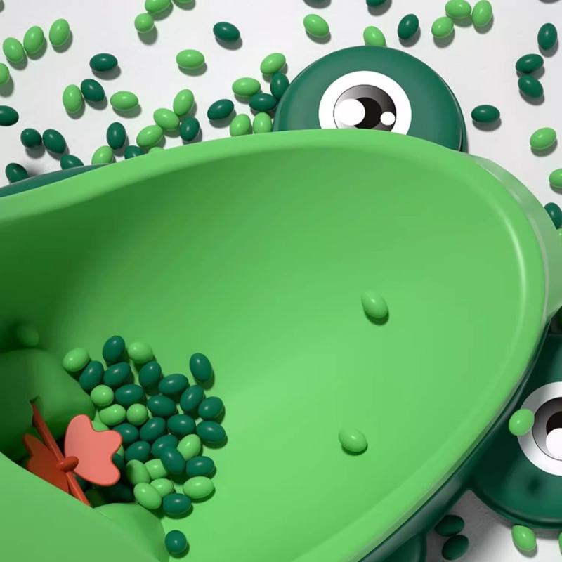 Frog Potty Training For Boys With Fun Target Game, Wall-Mounted Pee Trainer For Easy & Clean Learning