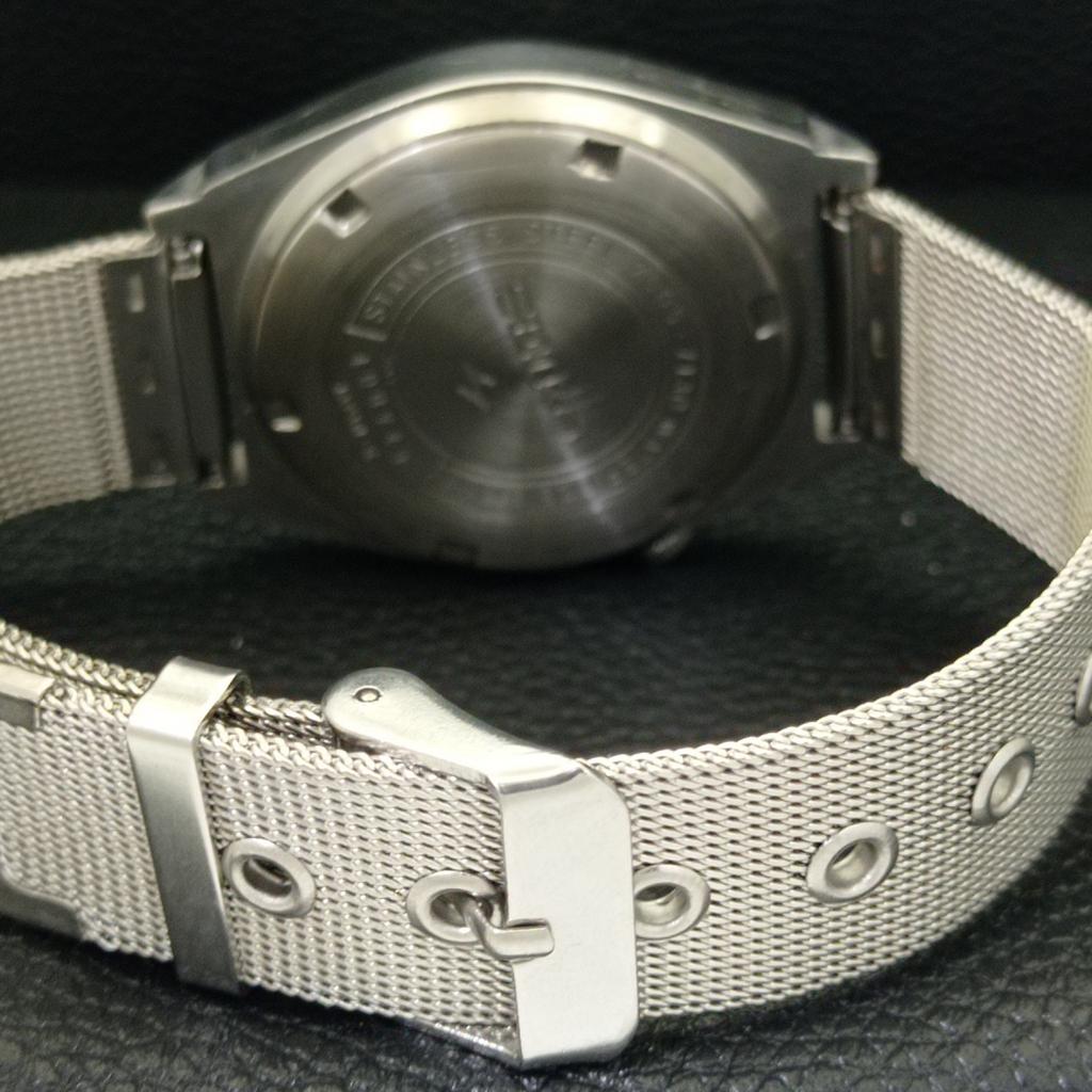 VINTAGE SEIKO 5 AUTOMATIC 7009A JAPAN MENS BLACK COLOR DIAL WATCH a500100-2 R151a-a500100