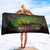 Adults Oversized Beach Towels Women Sand Free Tree Beach Towels Quick Dry Large Bath Towels Microfiber Lightweight Travel Towel