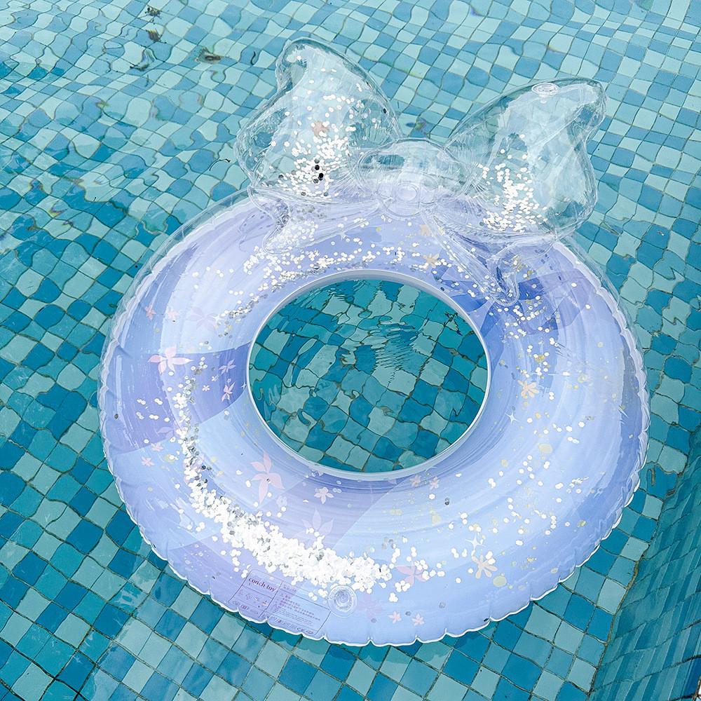 Bow Rabbit Ears Wings Mermaid Unicorn Design Thickened Swimming Ring Kid For