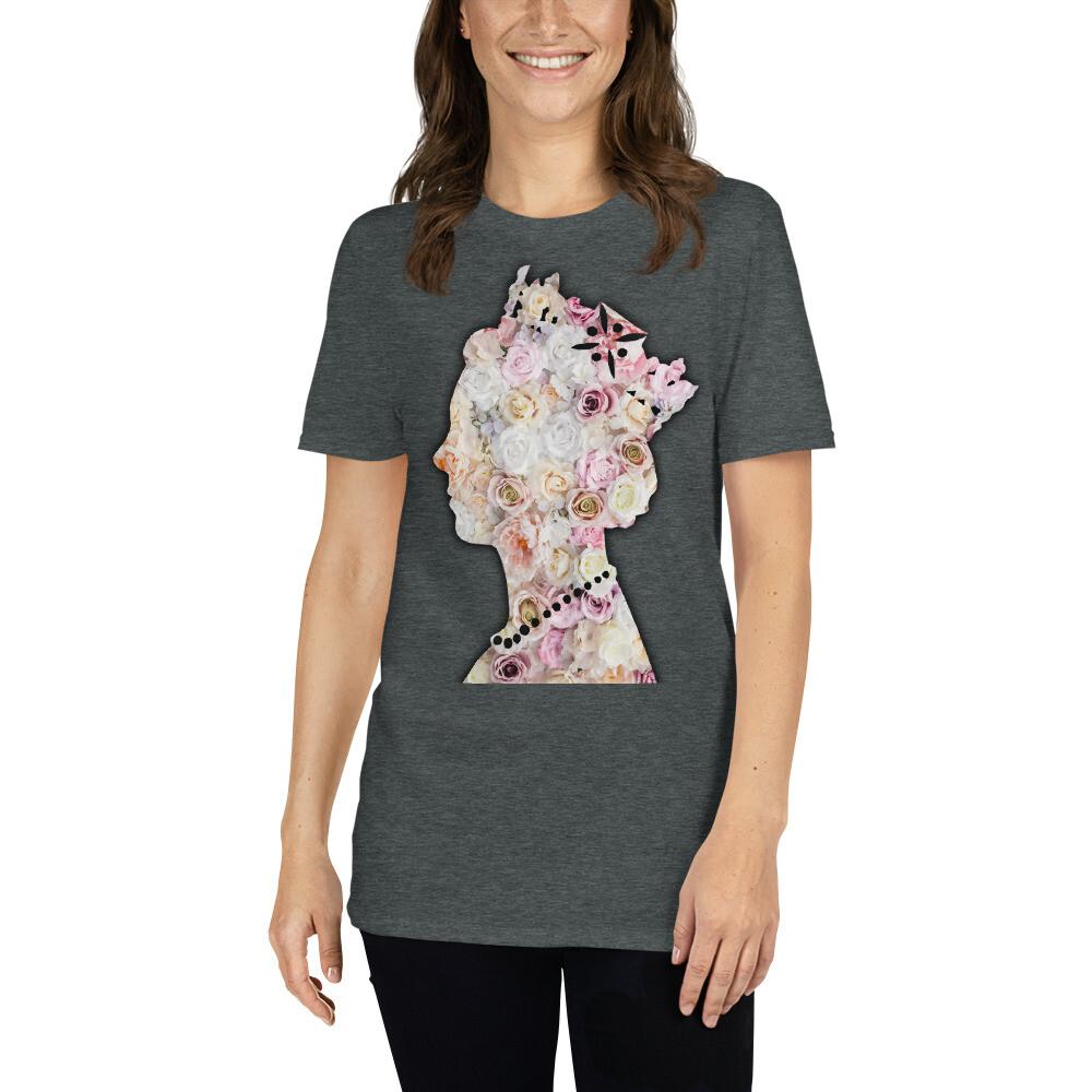 Queen Elizabeth Flowers Floral ShortSleeve Unisex TShirt Unisex T-Shirt S