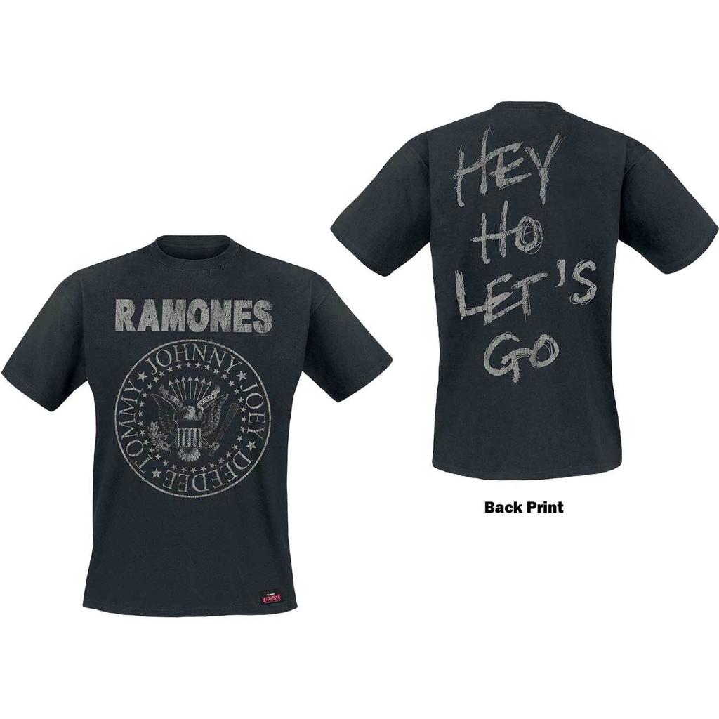 The Ramones Logo Seal Hey Ho Merchandise TShirt MLXl2xl New