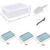 Spherical Ice Cube Tray with Lid for Ice Hockey - Makes 33 Cubes