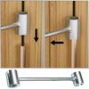1/2Pcs Door Hinge Adjustment Tool Heavy Duty Alloy Steel 8-25MM Flag Shaped Hinge Gap Adjusting Wrench Door Hinge Repair Tool