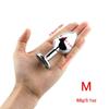 1pcs Smooth Metal Anal Plug, Buttplug, Stainless Steel+Crystal Jewelry Anal Sex Toys for Women Men