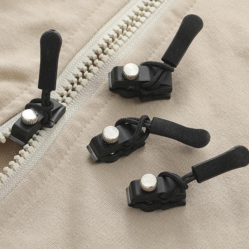 10pcs Zipper Repair Kit Universal Instant Zipper Repair Replacement Zippers Sliding Teeth Rescue Zippers Head 3 Different Size