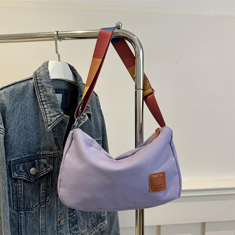 Vintage Large Capacity Canvas Tote Bag For Women Stylish Shoulder Crossbody For Students