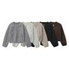 Cross-border European and American foreign trade spring and autumn women's clothing new fashionable versatile solid color soft bomber jacket