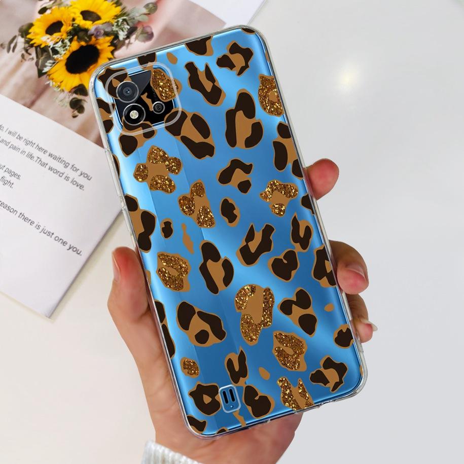 For Cover Realme C11 2021 Case Fashion Marble Love Heart Silicone Soft TPU Phone Back Cover For Realme C11 RMX2185 C20 C20A Capa
