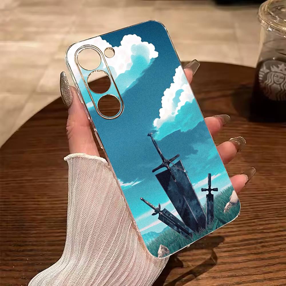Hot anime-Black-C- Clover Clear Soft Silicone Phone Case for Samsung Galaxy A71, A70, A52, A51, A40, A30