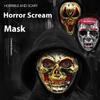1Pcs Ghost Festival Makeup Party Horror Scary Skull Antique Full Face Scream Headmask Halloween Retro Mask Skeleton Ghost Masks