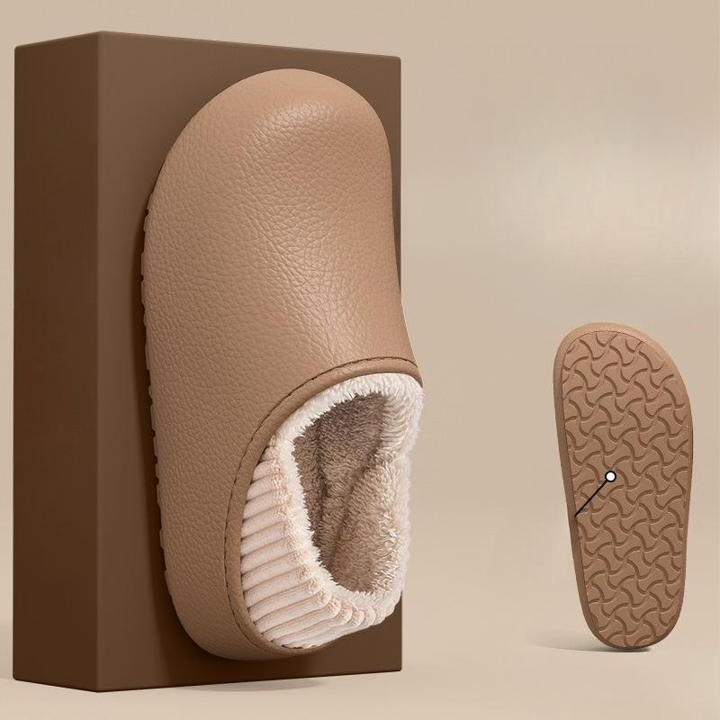 Waterproof Cotton Shoes for Women and Thick-soled Warm Fleece Silent Shoes