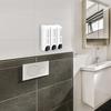 3-Pack 350ml Wall-Mounted Shower Dispenser - Shampoo & Body Wash Organizer for Bathroom (Durable Plastic)