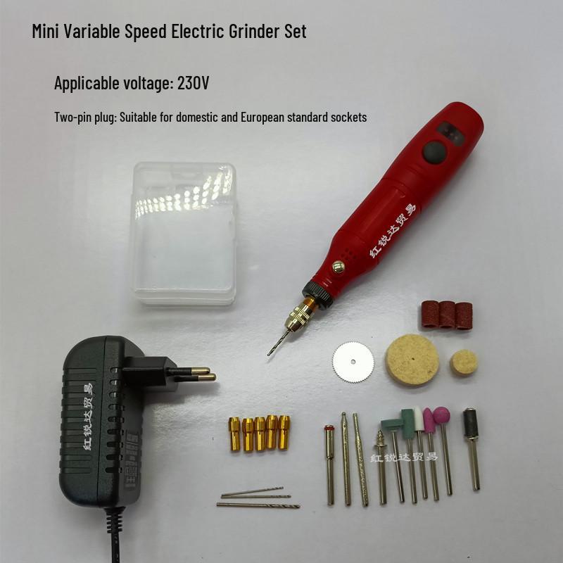 Mini Burghiu Electric & Polizor cu Control al Vitezei pentru Sculptură, Lustruire și Gravură